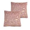2pcs Fur Throw Pillow Cover Solid Color Bronzing Feather Plush Cushion Cover Pillowcase   for Car/Sofa/Bed/Home Decorative 4545