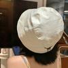 Sunscreen Bucket Hat Adjustable Drawstring Basin Hat Fashion Beach Cap