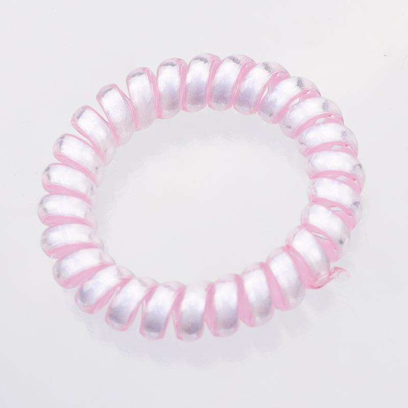 Modă Coreeană Elastice de Păr Spirale Simple Culoare Solidă Inele de Păr Tip Coil Pentru Femei Suport Coadă de Cal Bandă Elastică de Păr Accesorii de Păr