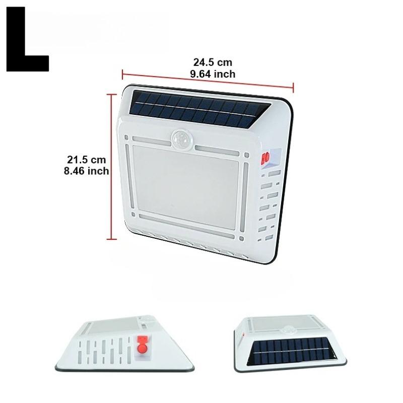 LED Solar Warm Light USB Rechargeable Floodlight Body Sensor Light Outdoor Wall Lamp House Garage Waterproof