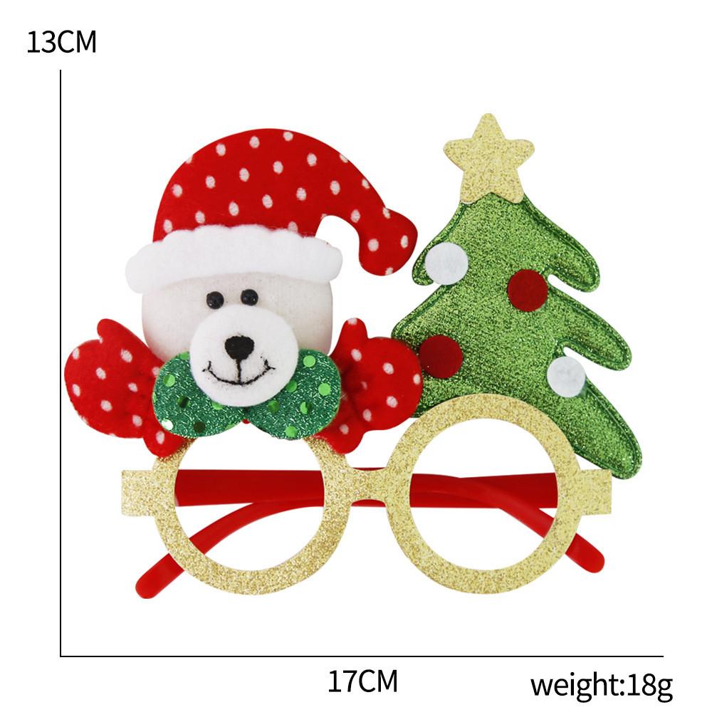 Christmas Cartoon Style Glasses With Playful Reindeer Antlers Perfect For Events Holiday