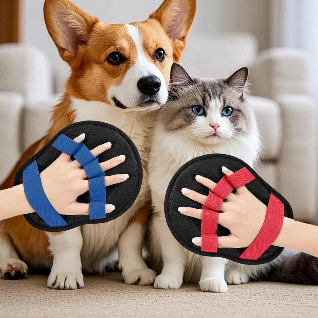Pet Hair Removal Gloves Electrostatic Reusable Grooming Dog Hair Remover Gloves Brush For Couch Furniture Car Seat Carpet
