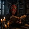 Scary Demon Mask with Horns Halloween Satan Devil Mask, Realistic Full Head Latex Costume Long Satanic Cosplay Props And Fangs, Party for Haunted