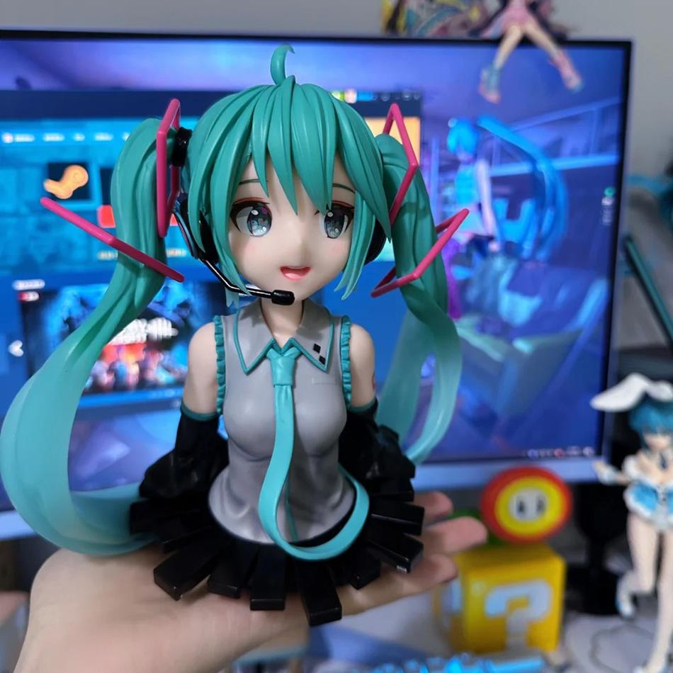New Hatsune Miku Bust Anime Figure PVC Model Action Toys Decoration Collect Gifts