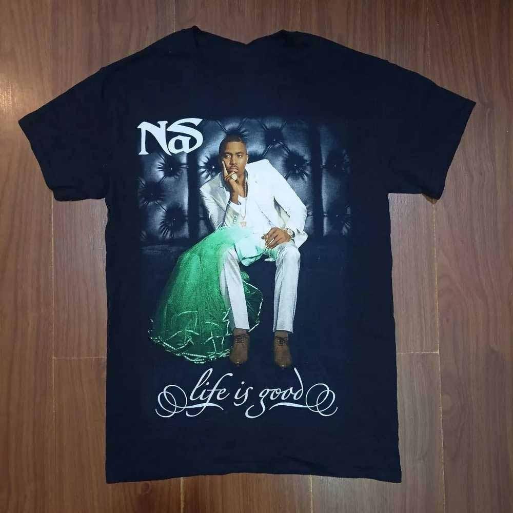 Nas Life is good Shirt Short Sleeve Black Unisex Size S-2345XL 1V0876 L