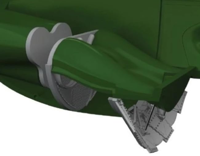 Eduard Brassin Engine Radiator Plastic Model Parts EDU6481144 1/48 P-40N (for Eduard) (Airplane)