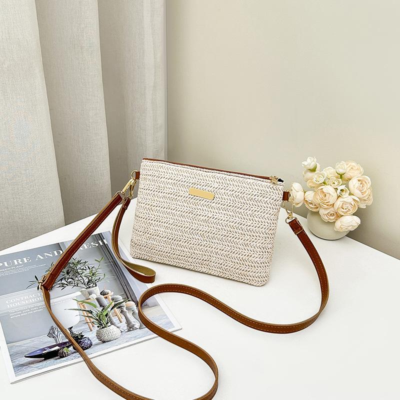 2025 Woven Straw Bag: Fashionable Women's Shoulder & Clutch Bag