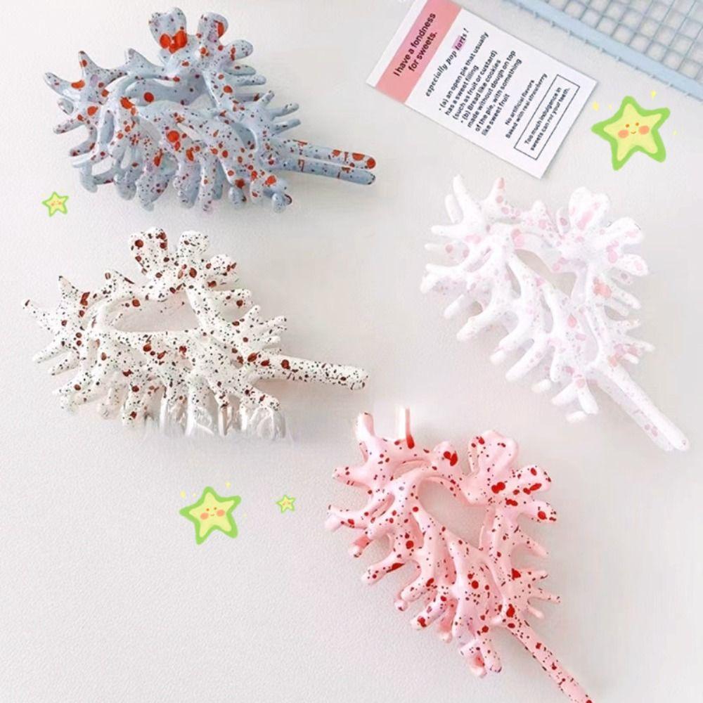 Acrylic Conch Hair Clip Geometric Hair Gripper Fashion Hair Claw Grasp  Daily
