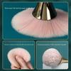 Rose Golden Fan Makeup Brush,Cosmetic Brush Loose Powder Brush ,Highlighting Brush Blush Brush-Soft Hair Makeup Fixing