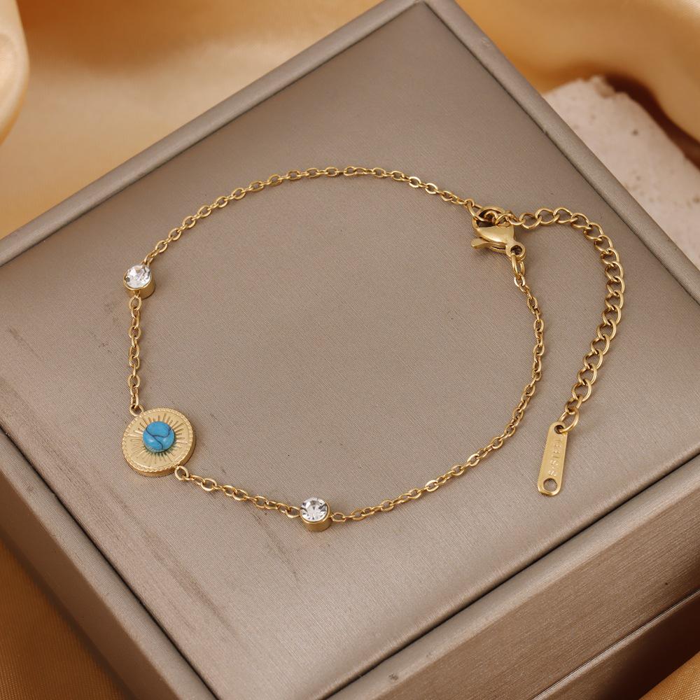 18K Gold Plated Titanium Steel Bracelet - Colorfast, Stylish, and Versatile Stainless Steel Jewelry