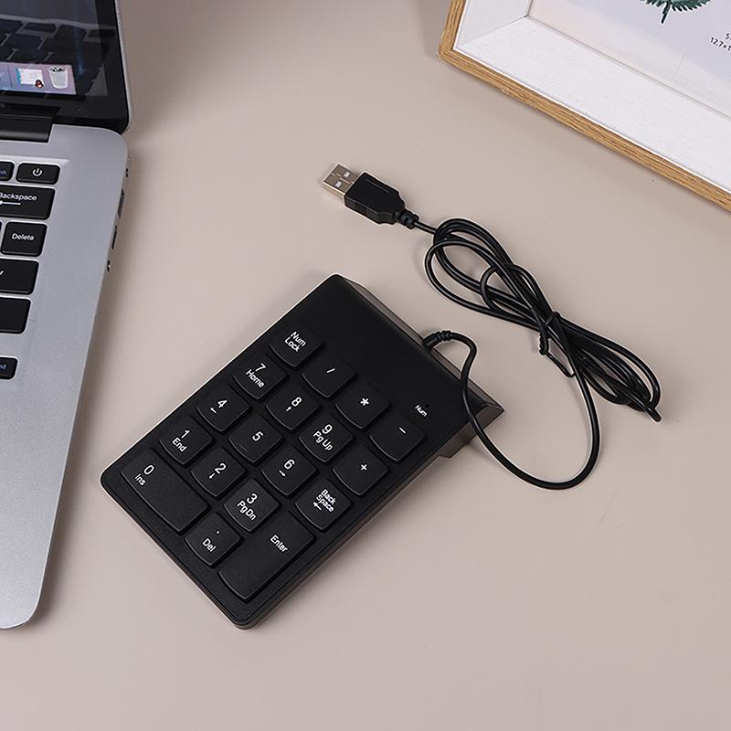 1Pc Universale Tastierino Numerico Usb Wire Mini Tastiera Numerica Per Laptop Desktop Pc Computer Tastiera Numerica 18 Tasti Tastiera