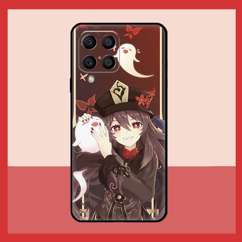 Genshin Impact Hu Tao Ghost Case For Samsung Galaxy M12 M52 M06 M16 M36 M56 M33 M15 M55 M31 M13 M14 M53 M32 M35 M34 M54