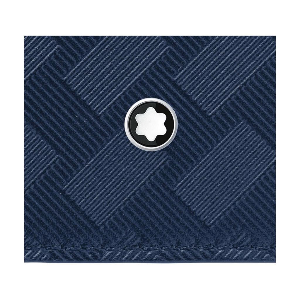 Montblanc Style 3.0 Classic Logo Grain Leather Wallet Men wallet Ink-Blue MB198063