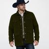 Men's Solid Color Lapel Jacket Casual Loose Single Breasted Corduroy Long Sleeved Coat