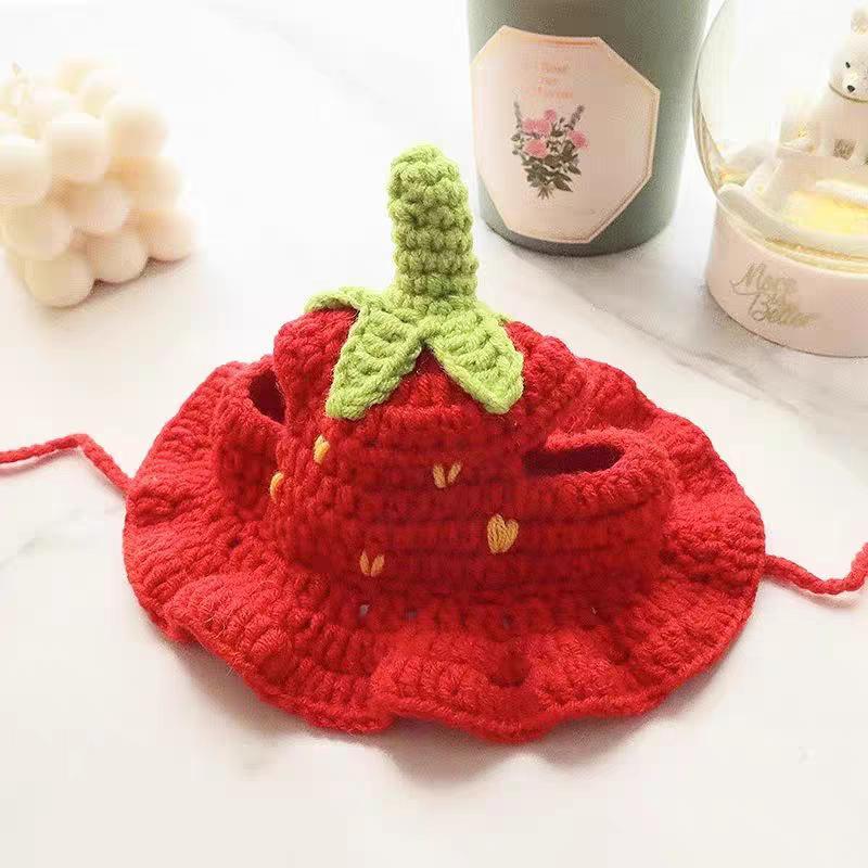 Cappello da Gatto Elastico Carino Raffinato Cappello per Animali Domestici Cuccioli Gattini Cappello a Maglia Accessori per Gatti Decorazioni Oggetti di Scena per Servizio Fotografico di Festa