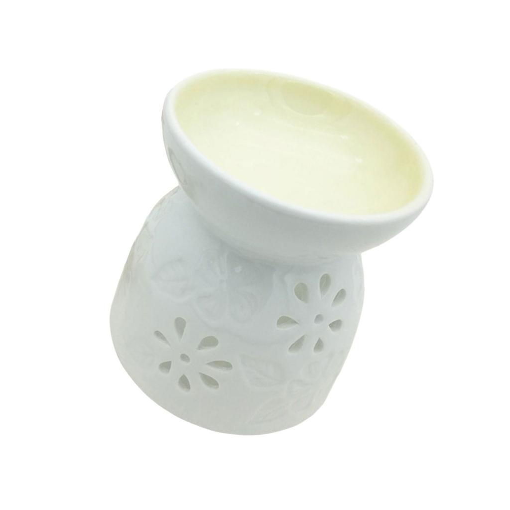 Elegant Essential Oil Burner Ceramic Incense Burner Candle Holder for Bedroom Living Room or Bathroom Ambiances