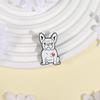 Cute White Puppy Shape Enamel Brooch Pin Pet Inspired Jewelry For Women Men Casual Wear Gift Anniversary Party Outfits