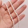1String, Rice Shape Pearls, 3.5-4 Mm, Boho Natural Freshwater Pearl Beads, for DIY Necklaces, Bracelets, Anklets, Jewelry Making, 36cm