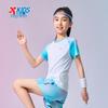 XTEP Girls' Gradient Print Quick-Dry Short Sleeve Knit Top