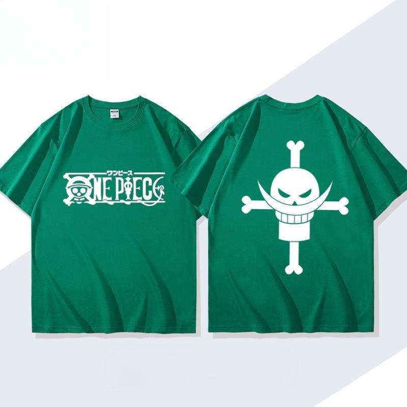 Whitebeard One Piece TShirt Men Summer Edward Newgate Jolly Roger Graphic Short Sleeve Streetwear Loose Fit Anime Fan Tee