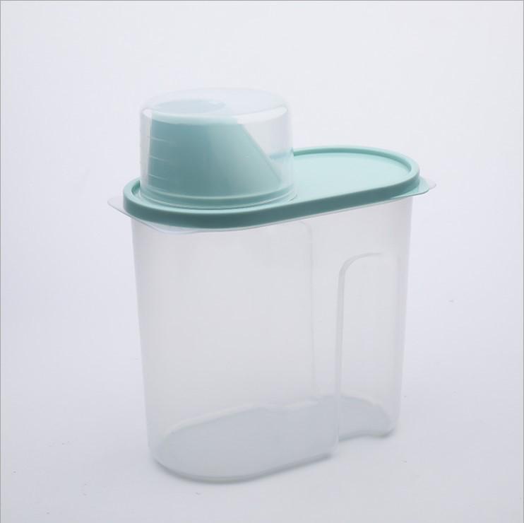 Borcan transparent rezistent la umiditate pentru depozitarea cerealelor, condimentelor, gustărilor și produselor uscate