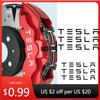 Car Sticker 6pcs Car Brake Caliper Stickers for Tesla Model 3 X S Y Roadster P75D P85D P90D P100D Side Fender Window Decal