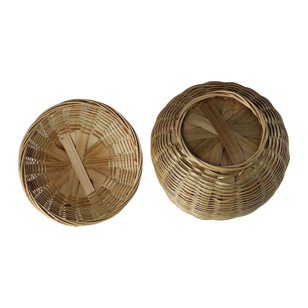 Essen Brot Tisch Dekorativ Verschleißfest Weidenkorb mit Deckel Rattanbox Aufbewahrungskorb