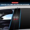 New 2Pcs Car Center Pillar Sticker Honeycomb Texture B-Pillar Decal For T A3 A5 A6 A7 A8 Q3 Q5 Q7 Q8 B5 B6 B7 B8 B9 Q7 8P 8V 8L