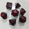 7pcs/lot Black Red Dice Set Double-colors Polyhedral Dice D4 D6 D8 D10 D% D12 D20 Game Dice