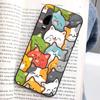 Cartoon Cute Cats Background Phone Case For Huawei Honor 10 Lite 9 20 7A 9X 30 50 60 70 Pro Plus Soft Silicone Cover