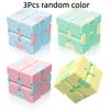 3 Pezzi Cubo Infinito Flip Giocattolo Antistress per Ansia ADHD Autismo Gioco Puzzle Fidget per Bambini Punta delle Dita Magica Dito Mano Regalo