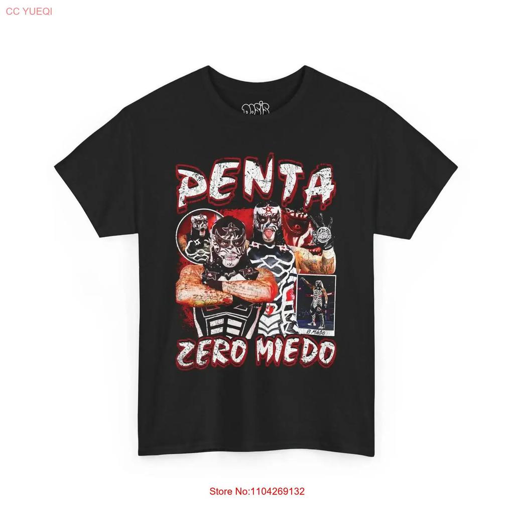 Penta Zero Miedo Grunge Vintage Retro T-shirt Worstelfan Vintage Unisex Streetwear Veelzijdige Mode Ontwerper Kleding