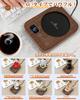 Stay Gravity Sensor Cup Coffee Insulated Temperature Control up to Mug Desk Keeps Drinks Wood Gift Warm! Warmer, Warmer, Coaster, 85°C, Timer, Warmer,