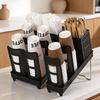 Practical Detachable Coffee Corner Organizer For Pods Cups And Drinking Straws Drinkware Display Stand