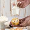 Plastic Moon Cake Molds Set 4 Stamps 3D Rabbit Pattern Cookie Stamps Pastry Hand Press Tool for Baking Enthusiasts