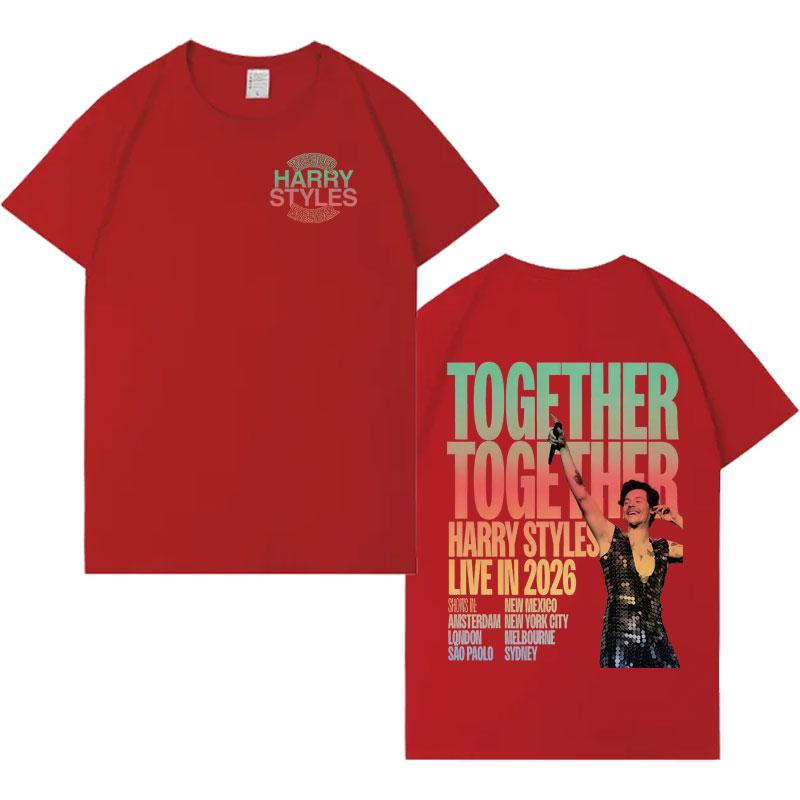 2026 Chanteur Harry Styles T-shirts Graphiques Tendance Album Esthétique Coton T-shirt Hommes Femmes Décontracté Oversize T-shirt Cadeau Fans