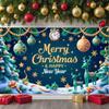 Christmas Decoration Banner Holiday Christmas Party Banner Merry Christmas Banner Gold Lettering For Holiday Gathering Home