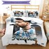 Messi Lionel Messi Legend Personalized Name Bedding Set,Soft Touch Bed Linen for Kids Bedroom Decor,Perfect Holiday Gift,Machine Washable Duvet Cover 