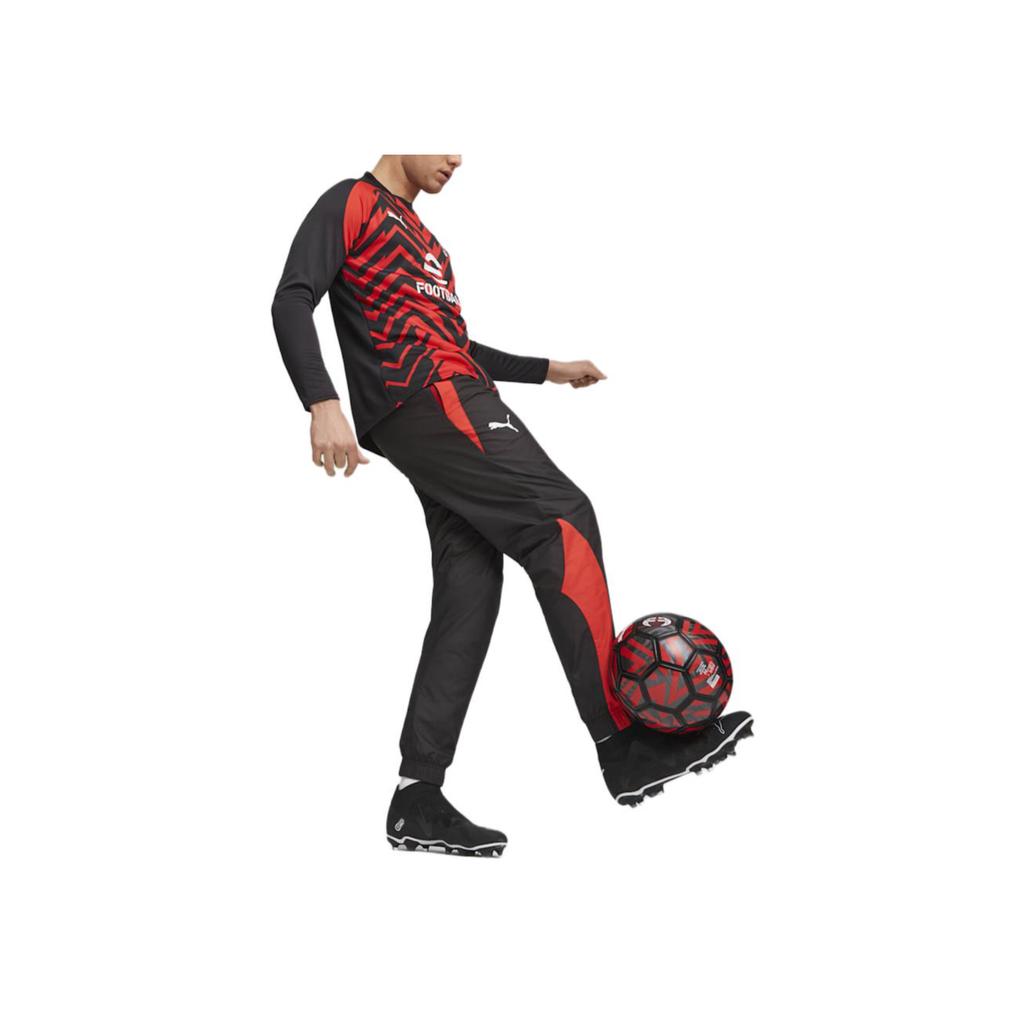 Puma Contrast Stripe Stand Collar Knit Sweater Men Tops Red 772232-01