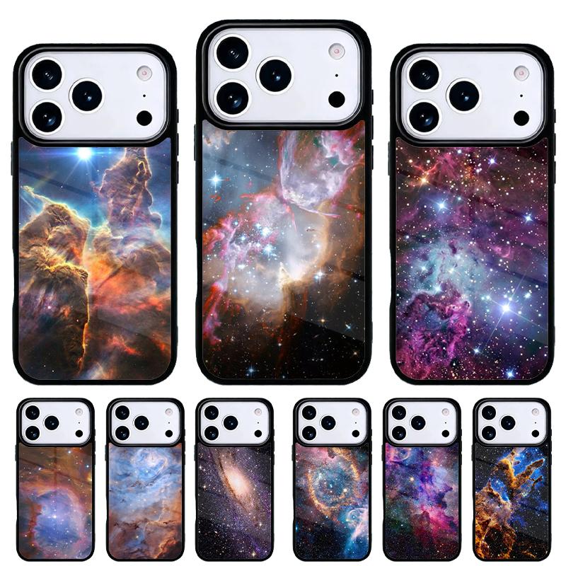 Outer Space Phone Case for iPhone 17 Air 16e 15 14 13 Pro Max Back Cover for 12 11 Pro Coque