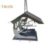 Kovový krmný dům pro ptáky pro venkovní použití, odolný proti veverkám, závěsná ptačí budka pro zahradní, terasovou, dvorní dekoraci