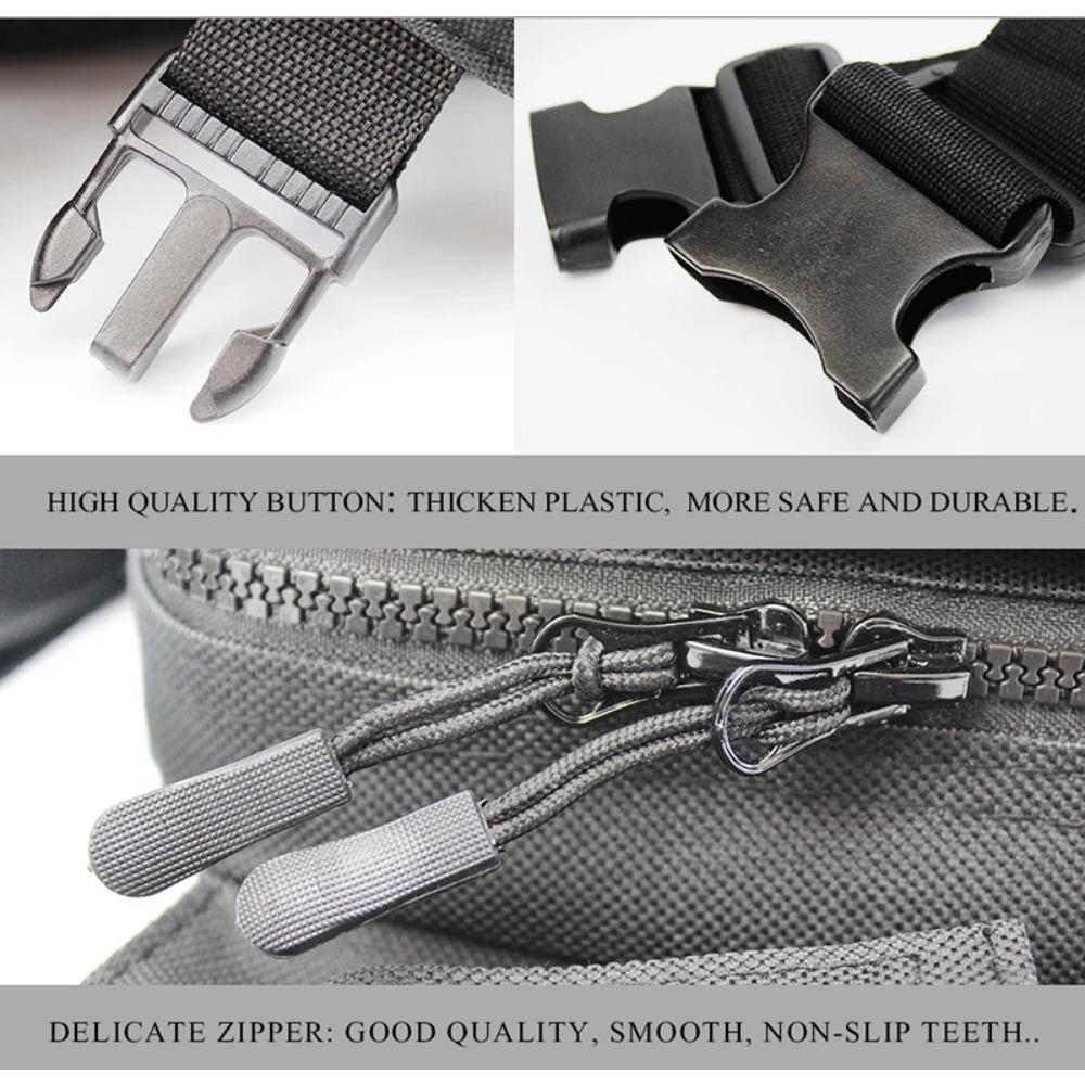 New Nylon Waterproof 3-Layer Fishing Bag Multifunctional Messenger Waist Bag Waterproof Fishing Lure Reel Line Tackle Storage Bag