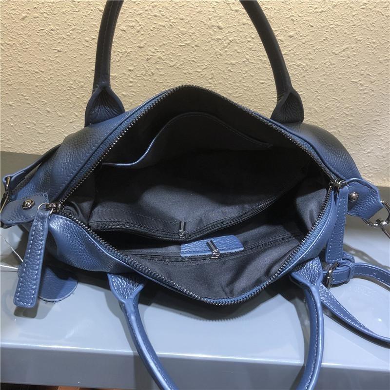 Designer Handbag Luxury Genuine Leather Shoulder Bags for Women Casual Totes Solid Large Daily Shoulder Crossbody Bag Female Mochila