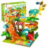 Kostky Dinosaurus Dráha Kuličková Katapulta Velký Dino 78 Dílků Pro Děti