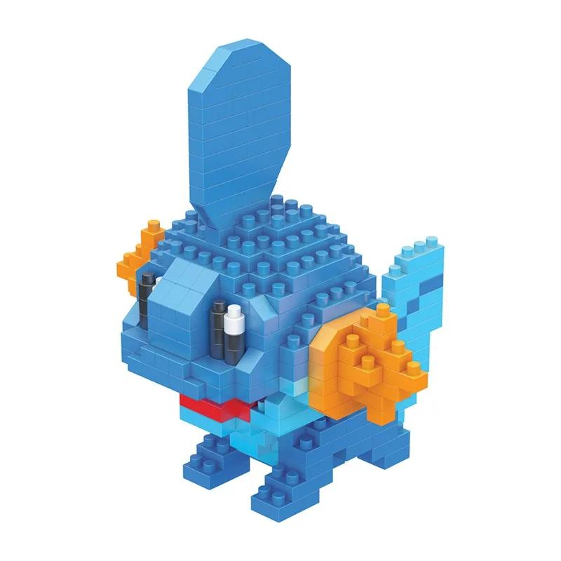 Pokemon Micro Building Blocks Marowak Jigglypuff Gengar Mudkip Piplup Raichu Gyarados Pikachu Mini Brick Figures Toy  For Kids