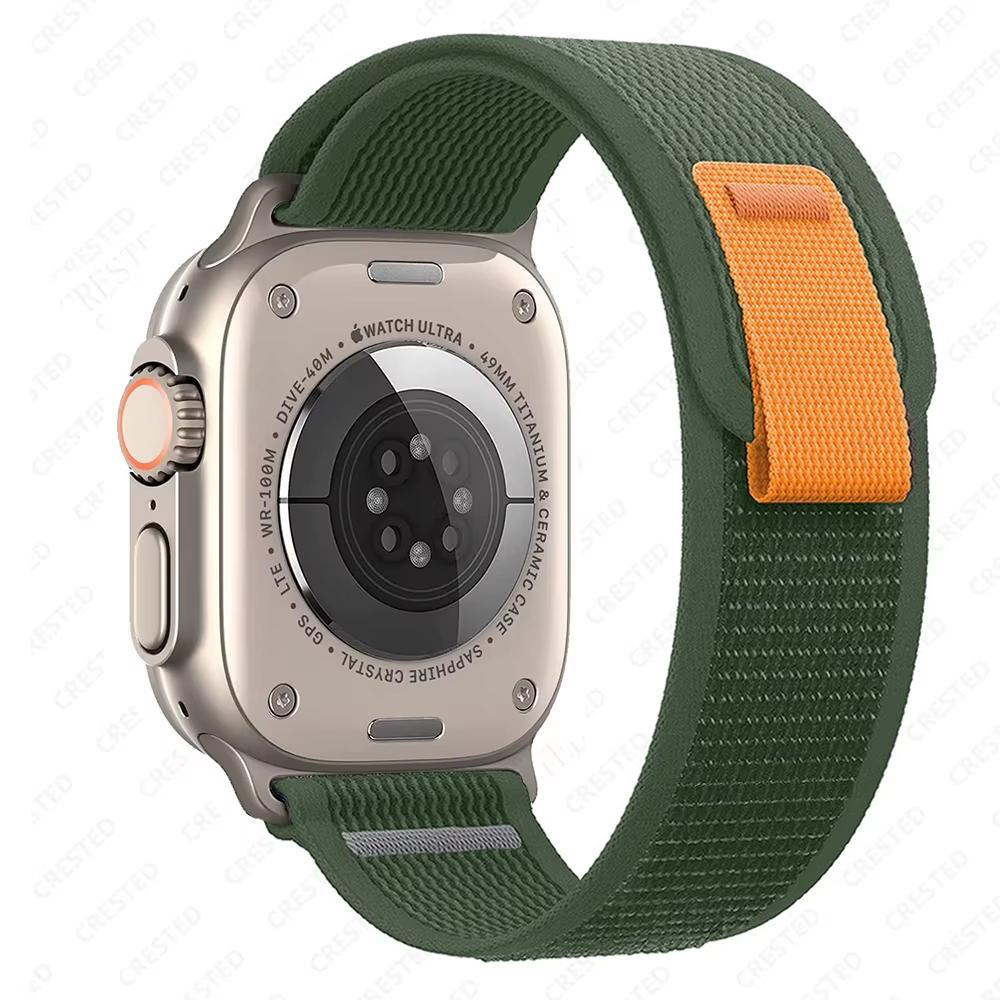 

trail loop For apple watch ultra 3 2 Band 49mm 44mm 40mm 45mm 41mm 42mm correa bracelet iWatch series 7 se 8 9 10 11 46mm straps 49mm 44mm 45mm 46mm армія зелений колір