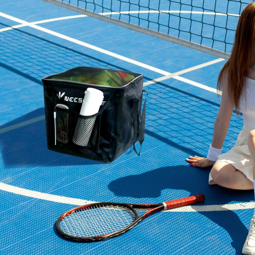 NEESEEYEE Tennis Ball Baseball Ball Bag for Ball Storage Basket for Table and More Bag, Practice, Baseball, Softball, Tennis, Badminton, Tennis,