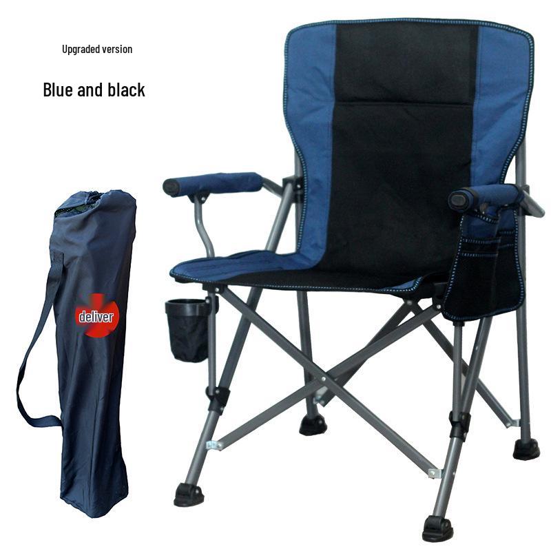 Portable Outdoor Folding Chair with Backrest for Fishing and Beach