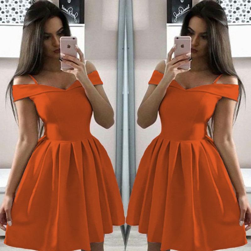 New Women's Clothing Suspender Waist Pleated Dress Midskirt Hot Sexy Dress