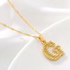 Women Pendant Necklaces Initial Letter Necklace Charm Chain Necklace
